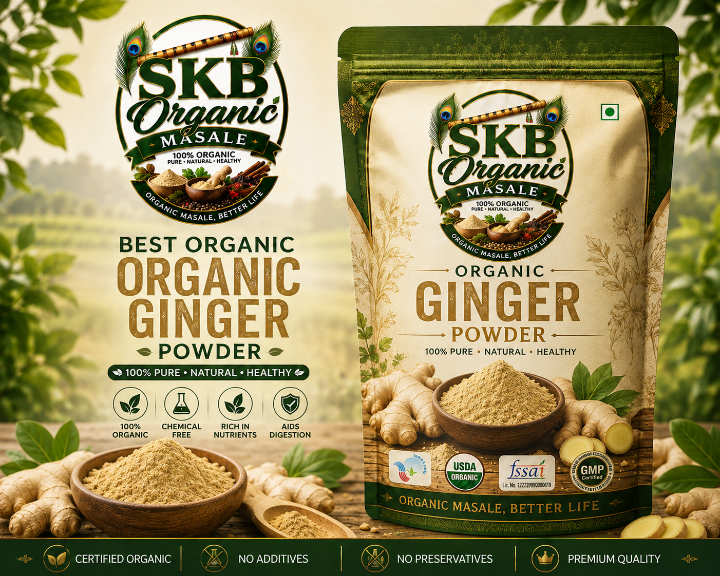 Organic Ginger Powder: Benefits, Uses, Nutrition & Why It’s a Must-Have Kitchen Essential